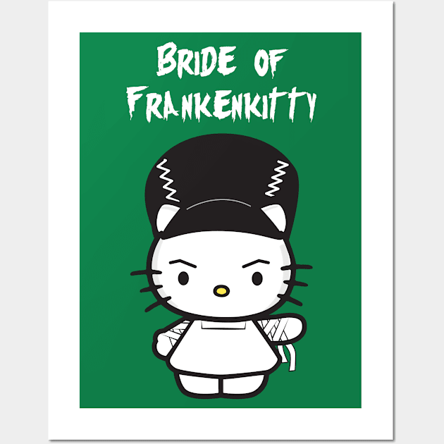 Bride of Frankenkitty Wall Art by holliegofrightly